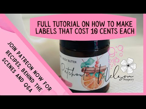 Видео: Полное руководство о том, как создавать профессиональные этикетки стоимостью всего 10 центов с по...