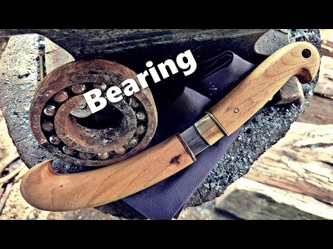 Видео: изготовление ножа JANGDO из обоймы подшипника