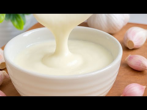 Видео: Домашний чесночный соус 🧄 | Сливки из 3 ингредиентов: быстро и вкусно!✨ БЕЗ ГЛЮТЕНА, БЕЗ ЯИЦ