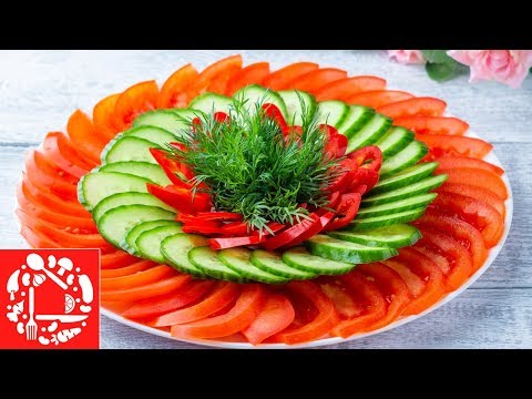 Видео: Красивая овощная нарезка на Праздничный стол! 5 овощных тарелок на Пасхальный стол!