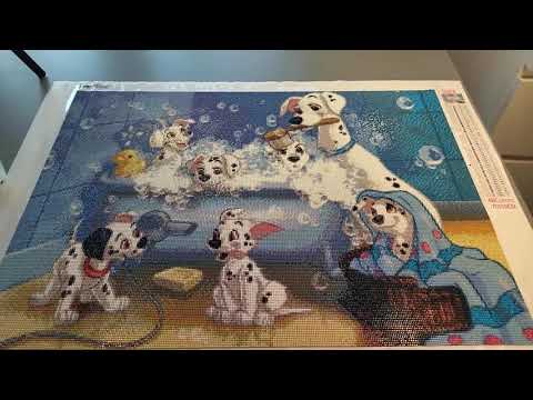 Видео: Алмазная мозаика "Далматинцы"