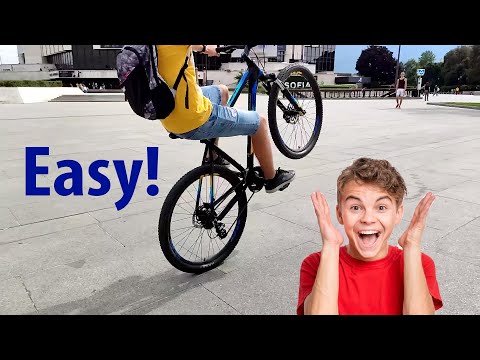 Видео: Лесни трикове с колело!?!?!? (как да караме на задна гума!??)