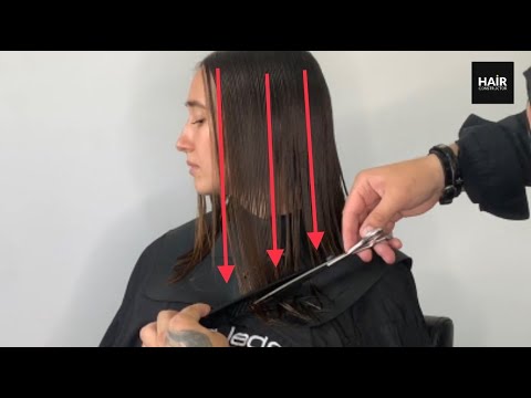 Видео: ДЛИННОЕ  КАРЕ С УДЛИНЕНИЕМ К ЛИЦУ ПОШАГОВО ОТ HAIR CONSTRUCTOR