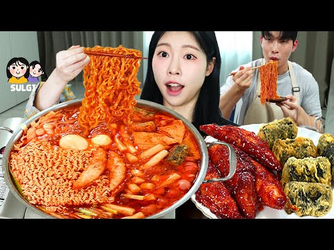 Видео: Токбокки еще вкуснее, если его есть горячим, пока он варится🔥 Токпокки фри Асмр Мукбанг.