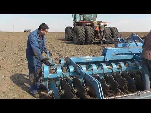 Видео: Настройка дисковой бороны LEMKEN Heliodor 9 на системном носителе Gigant 10 (часть 3)