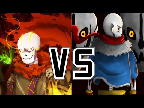 Видео: Disbelief Papyrus VS GZtale Papyrus.Кто сильнее?Битва Папирусов.