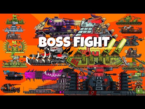 Видео: Все серии Побоище Мега Танков vs Мега Босс - Мультики про танки