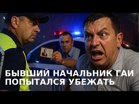 Видео: ПОПЫТАЛСЯ УБЕЖАТЬ ОТ ДПС ПЬЯНЫЙ бывший НАЧАЛЬНИК ГИБДД Подколзин Алексей