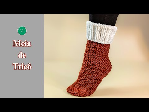 Видео: Легкое вязание носка для начинающих