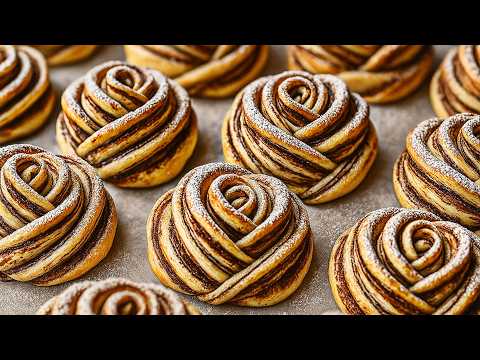 Видео: Десерт "Снежная роза"! Я пеку его каждый год на Рождество уже 20 лет — всем очень нравится!