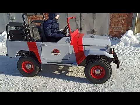 Видео: Новинка! Детский Toyota land cruiser 40 с электрическим мотором. # mini jeep