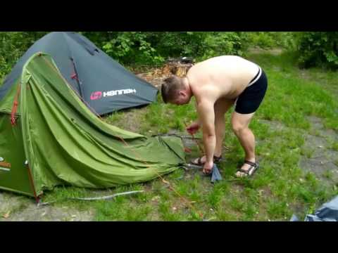 Видео: Распаковка и установка палатки Pinguin Echo