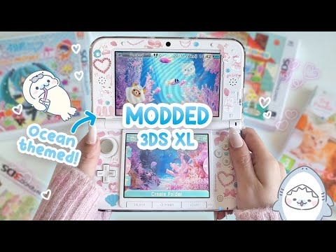 Видео: Создаём модификацию 3DS XL на океанскую тематику 🌊 Nintendo 3ds Homebrew в 2024 году🐋🐚