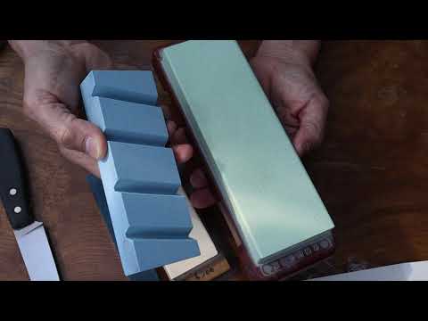 Видео: Камень для выравнивания точильных камней Suehiro WA #280 flattening stone