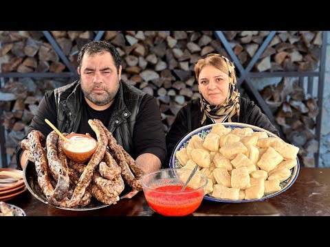 Видео: Сушеная колбаса в Аварском хинкали. Лёгкий рецепт!!!!