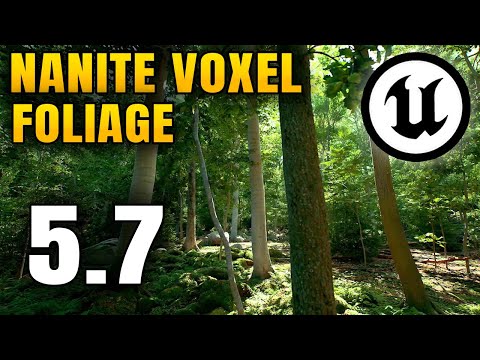 Видео: Unreal Engine 5.7 НОВЫЙ Nanite Voxelize Foliage