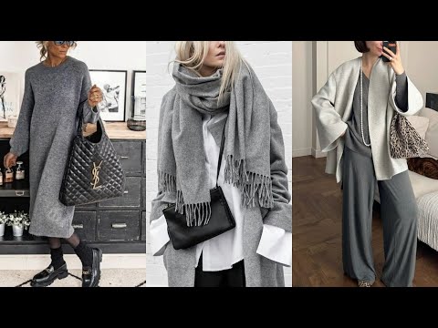 Видео: СЕРЫЙ ЦВЕТ В СТИЛЬНОМ ОСЕННЕМ ГАРДЕРОБЕ❤️ МОДНЫЕ ПОВСЕДНЕВНЫЕ ОБРАЗЫ В СЕРОМ ЦВЕТЕ