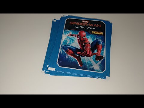 Видео: Распаковка наклеек Панини человек паук 