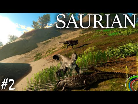 Видео: ДУРНОЙ РЕКС И БОЙ С ОРНИТОМИМИДАМИ | SAURIAN ► Прохождение 2 Серия