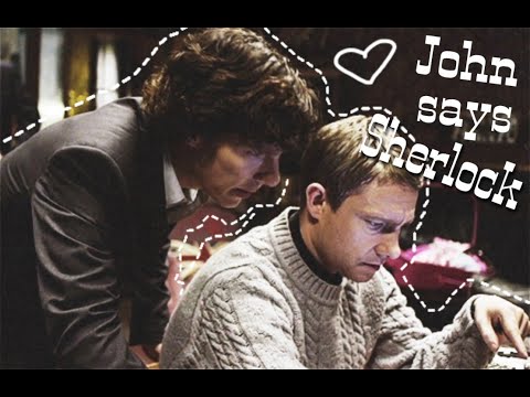 Видео: John says Sherlock | JohnLock | Джон говорит Шерлок | Джонлок