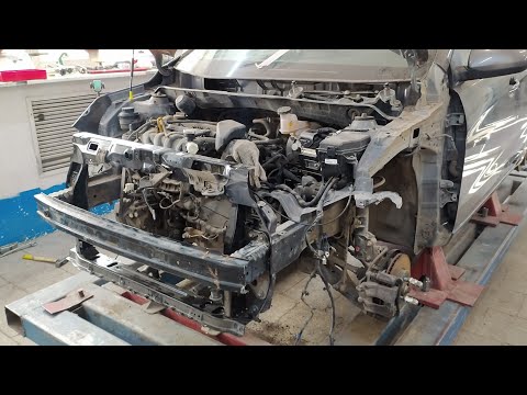 Видео: Съехал в кювет. Киа Рио. body repair.