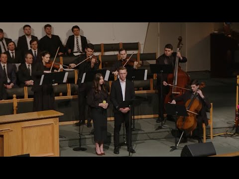 Видео: Пение «Не пройди Голгофу» - Евника Кухарь и Давид Сидоров