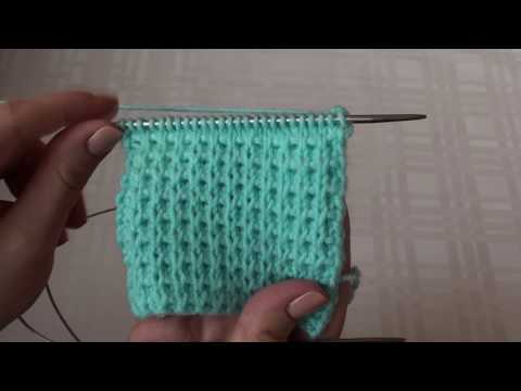 Видео: Узор спицами // Узор "драп" // Pattern knitting