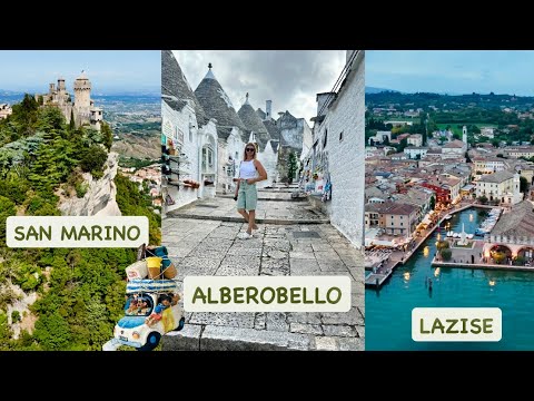 Видео: Отпуск в Италии 2025 🇮🇹 Альберабелло  Сан-Марино /Лацизе на озере Гарда /аэросъёмка /ужин с друзьями