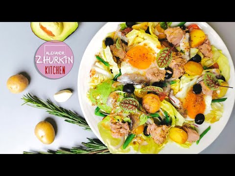 Видео: Нисуаз – самый лучший!/Салат Нисуаз с консервированным тунцом/Домашний рецепт Александра Журкина