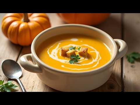 Видео: Этот сливочный тыквенный суп идеально подходит для осени❗ Простой, полезный и вкусный❗