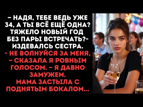 Видео: — Надя, тебе ведь уже 34, А ты всё ещё одна? Тяжело Новый год без пары встречать?- издевалсь сестра