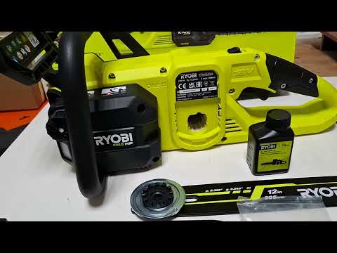 Видео: Аккумуляторная цепная пила Ryobi ONE+ HP RY18CSX30A-150 (с АКБ и ЗУ) -
