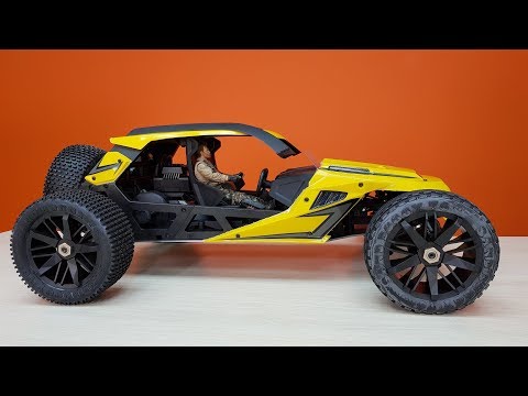 Видео: HBX 1/6 ... Огромная пустынная багги с мощной БК системой.