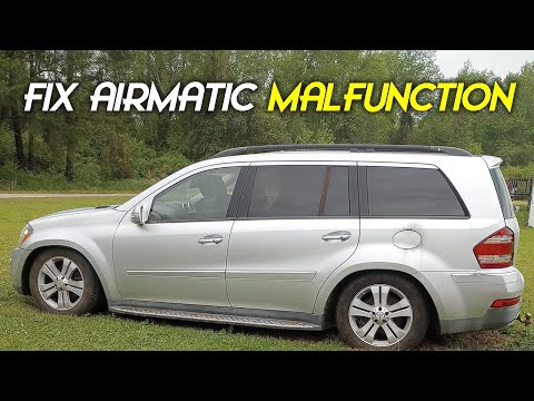 Видео: Как исправить неисправность Airmatic на Mercedes GL450 W164 #airsuspension #quickfix #airmatic #g...