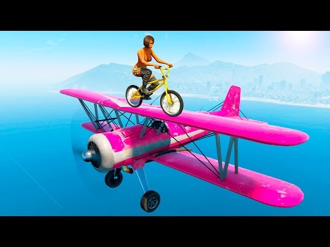 Видео: БЕГУНЫ НА BMX ПРОТИВ САМОЛЕТОВ! (GTA 5 Смешные моменты)