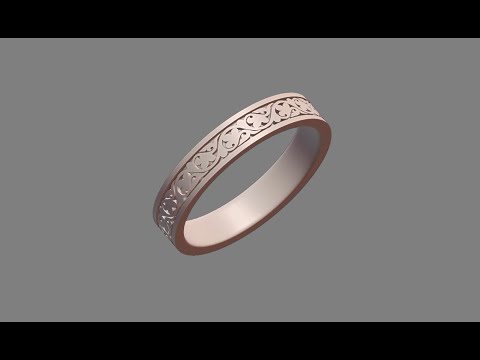 Видео: Blender 2.8 - Ювелирка (кольцо орнамент) JewelCraft