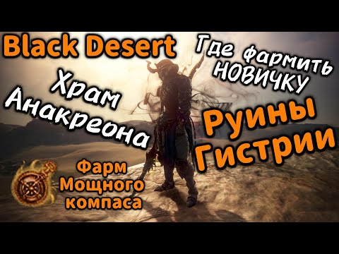 Видео: Где фармить НОВИЧКУ в Black Desert | Анакреон, Гистрия.