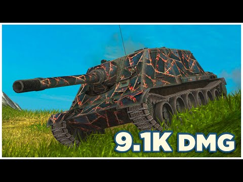 Видео: WZ-113G FT • 9.1К УРОНА • 5 ФРАГОВ • WoT Blitz