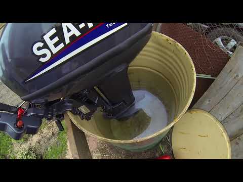 Видео: Первый запуск Мотора Sea Pro OTH 9/9 неожиданно!