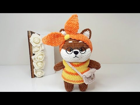 Видео: МК СОБАЧКА СИБА ИНУ ЛАЛАФАНФАН КРЮЧКОМ ❤ 2-Я ЧАСТЬ (Ножки, туловище, голова)