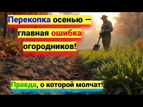 Видео: Перекопка огорода осенью: главная причина, почему почва становится мёртвой!