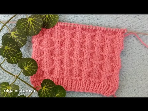 Видео: РЕЛЬЕФНЫЙ УЗОР СПИЦАМИ 993 Вязание Узоры спицами