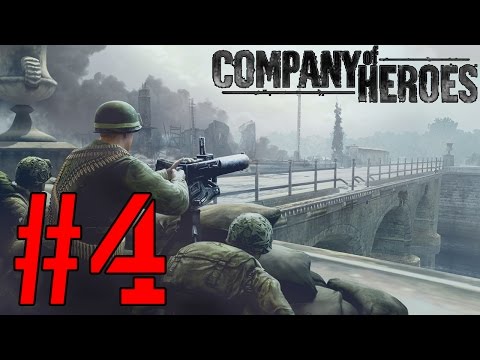 Видео: Прохождение Company of Heroes [Эксперт] #4 - Контрнаступление на Карантан