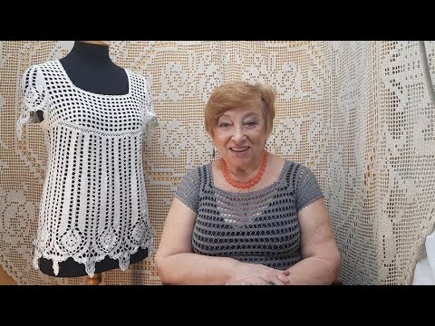 Видео: Кофточка "Вологодское лето". Мастер-класс по вязанию крючком от О. С. Литвиной.