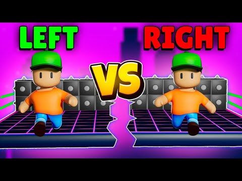 Видео: Челлендж «ЛЕВЫЕ против ПРАВЫХ» в Stumble Guys!