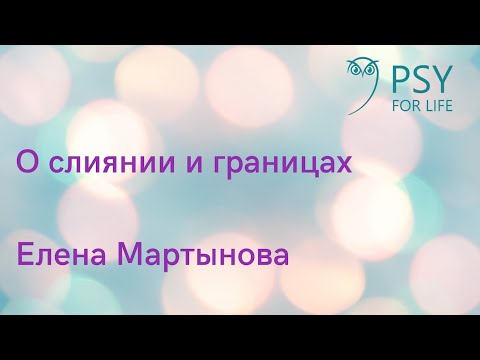 Видео: Елена Мартынова.О слиянии и границах