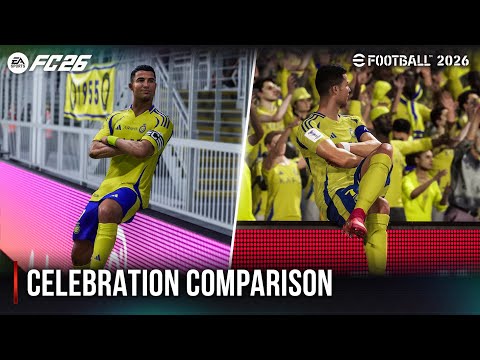 Видео: EA Sports FC 26 против eFootball 26 | Сравнение празднований