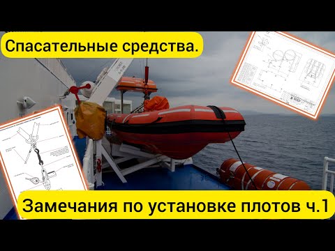 Видео: Спасательные средства. Замечания по установке плотов ч.1.