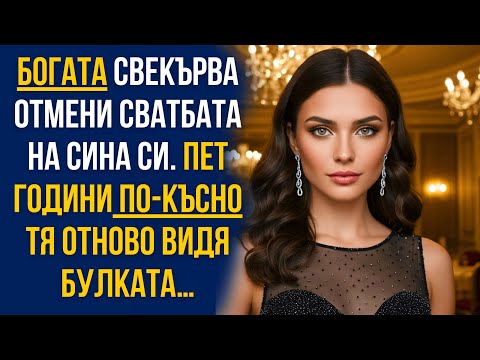 Видео: Богата свекърва отмени сватбата на сина си. Пет години по-късно тя отново видя булката…