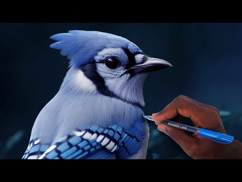 Видео: Умеете ли вы рисовать ручкой, как я? / Рисование шариковой ручкой